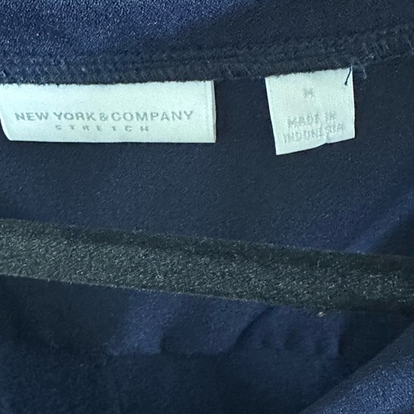 Blue Sleeveless Stretch Dress - New York and Company - Size M - Picture 2 of 3